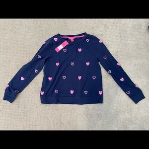 Lilly Pulitzer heart graphic sweater sweatshirt